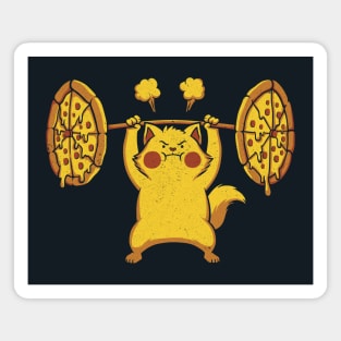 Pizza Cat Gym by Tobe Fonseca Magnet